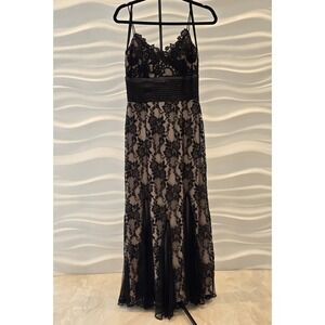 Cache Black Lace Maxi/Midi Dress